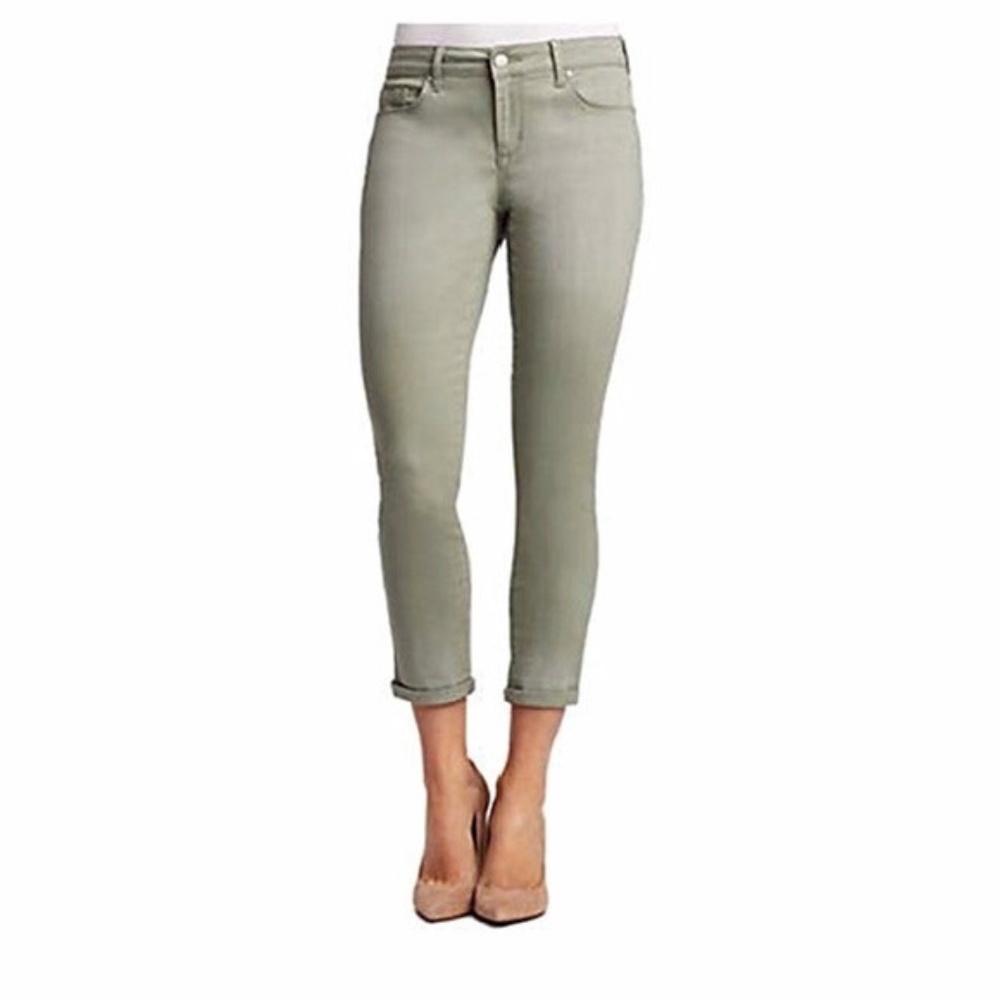 Jessica Simpson Green Rolled Crop Skinny Jeans NWT